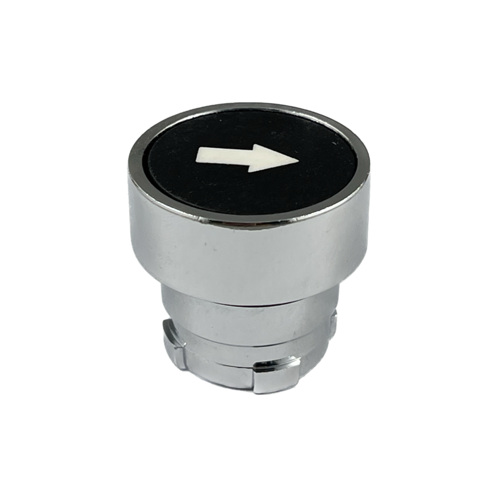 Operating Heads for Flush, Projecting and Booted Push Buttons, Spring Return - IP65, ∅22.5mm Metal with chromium plated metal bezel