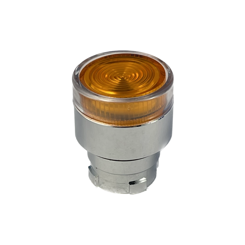 Operating Heads for Illuminated Push Button, Spring Return - IP65, ∅22.5mm Metal with chromium plated metal bezel