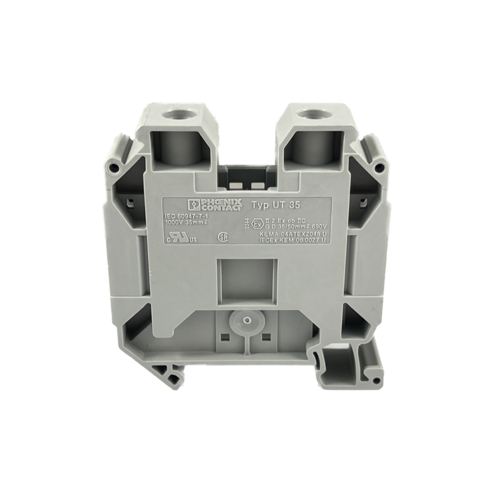 Ut35 Terminals PHOENIX SCREW TERMINAL 35MM UT35 SCREW CONNECTOR 125A 1000V GREY