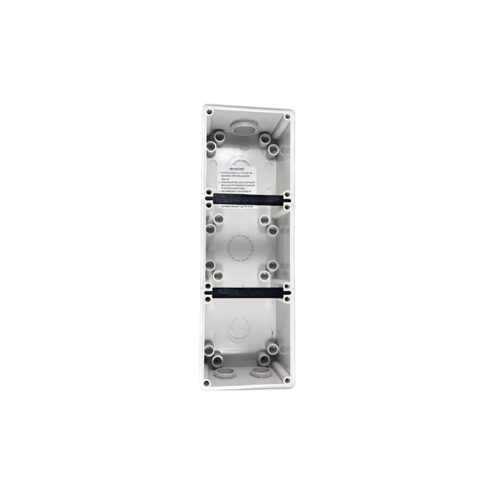 MYW BACK BOX 3 GANG STANDARD H296xW102xD63 GREY