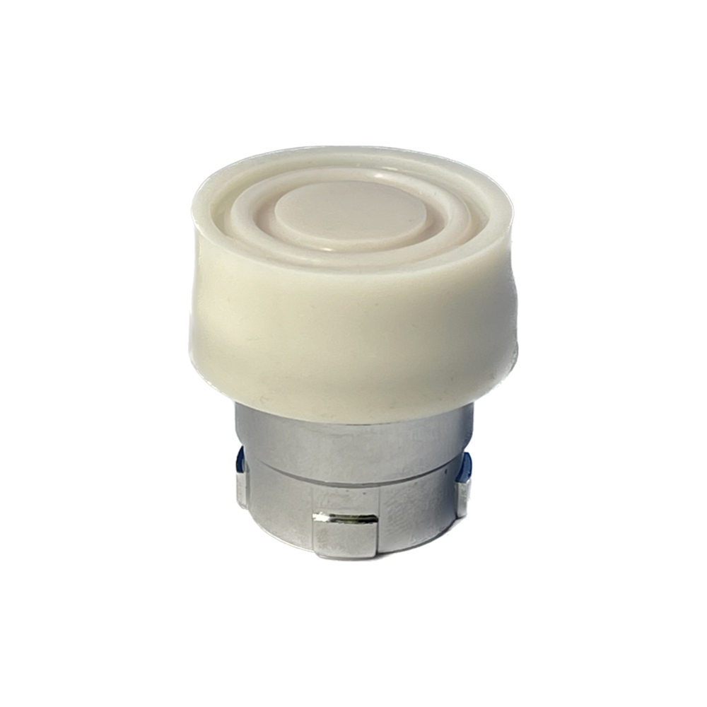 Push Button Spring Insert C&S PUSHBUTTON HEAD FLUSH METAL BOOTED SPRING RETURN 22.5MM WHITE