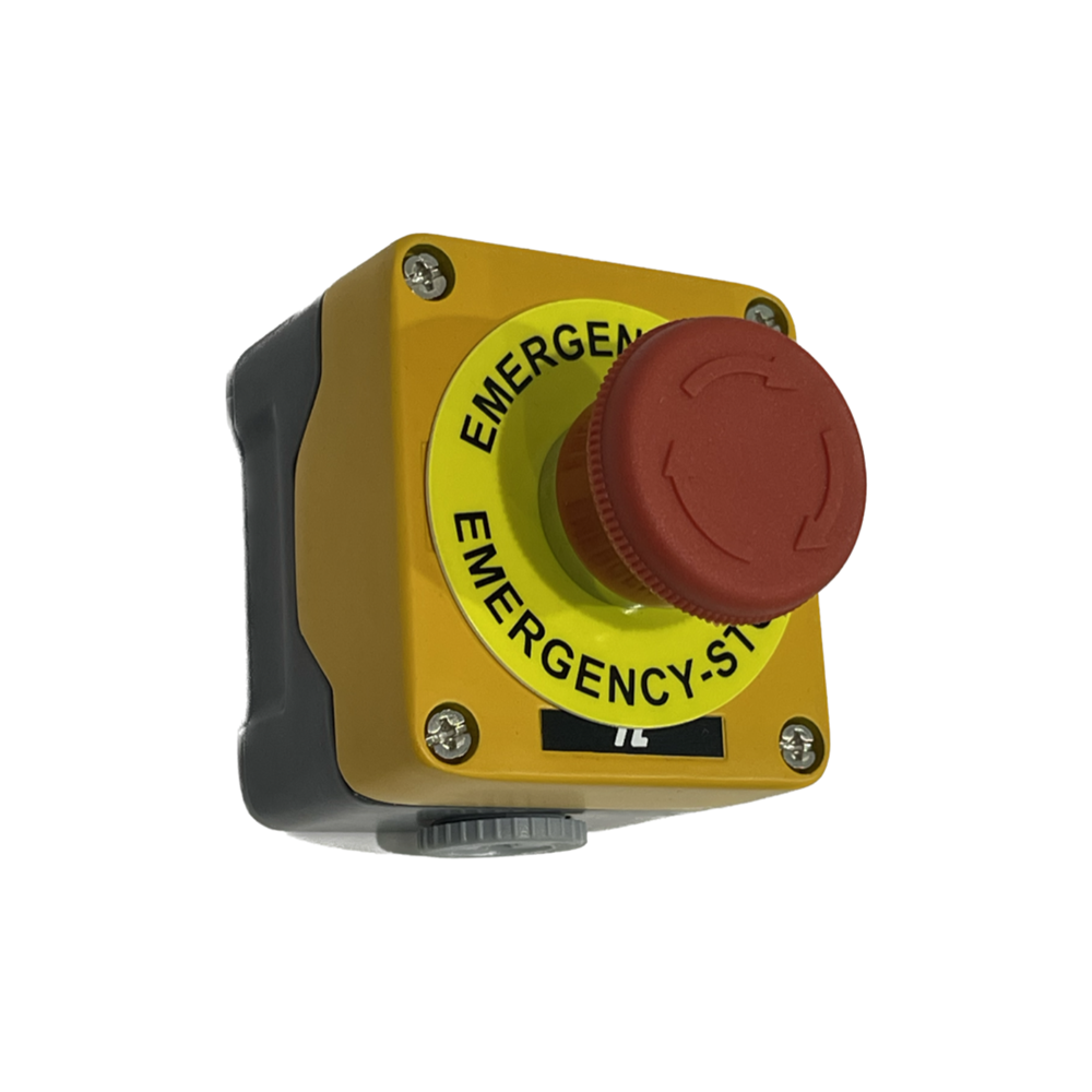 C&S EMERGENCY STOP CONTROL STATION TWIST RELEASE DIE-CAST ALUM H/DUTY