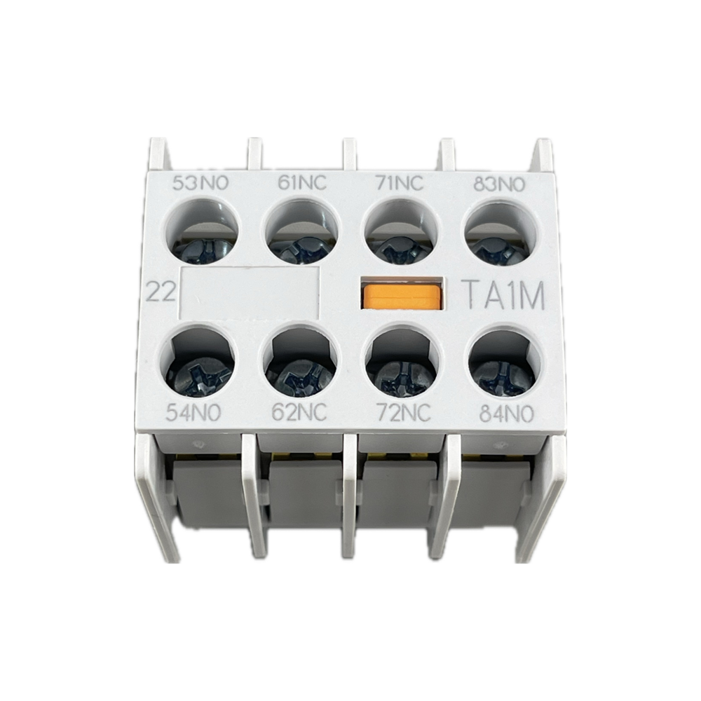C&S ROBUSTA AUX CONTACT FRONT MOUNT 2NO+2NC FOR TC1 MINI CONTACTOR