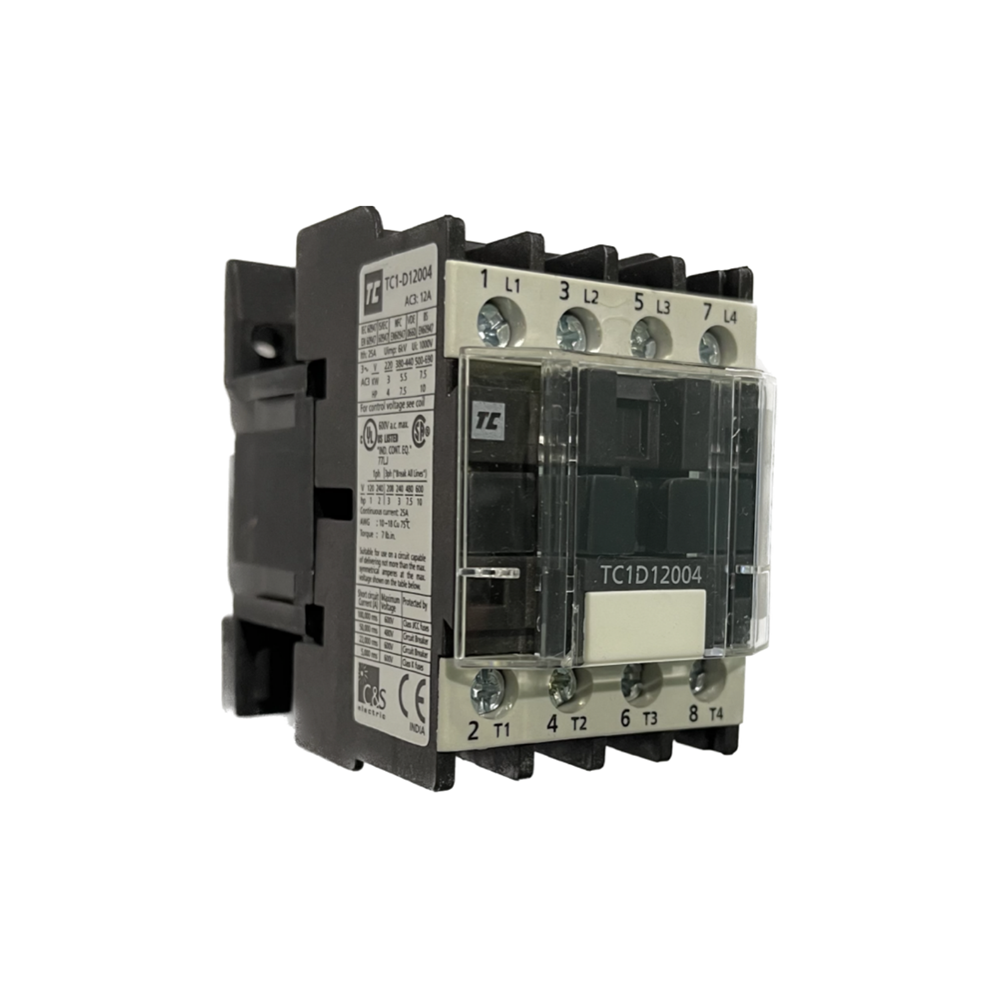 C&S ROBUSTA CONTACTOR 4P 5.5KW 12A (AC3 415V) 4NO MAIN CONTACT 110V CO