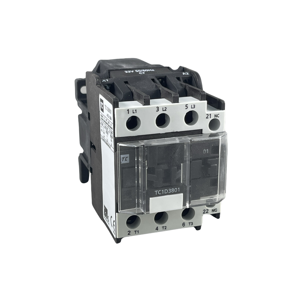 C&S ROBUSTA CONTACTOR 3P 18.5KW 38A (AC3 415V) 1NC AUX CONTACT 48VAC C