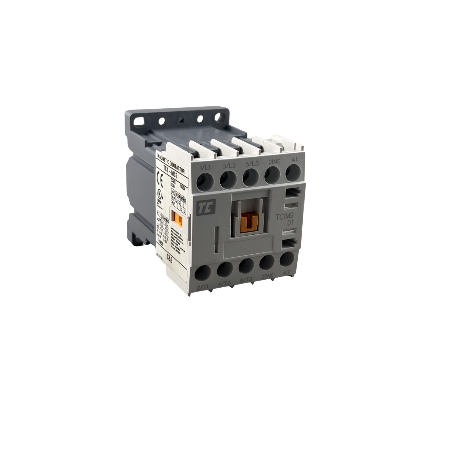 C&S ROBUSTA MINI CONTACTOR 3P 4KW 9A (AC3 415V) 1NC AUX CONTACT 240V C
