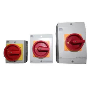 Enclosed On-Off Isolating Switch 4P 20,32&63DM3 FRONT
